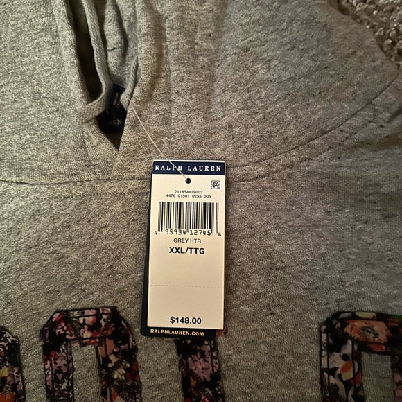 Polo by Ralph Lauren Gray Hoodie Sweater - Picture 2 of 2